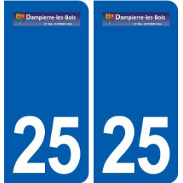 25 Dampierre-les-Bois logo autocollant plaque stickers