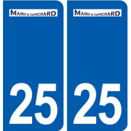 25 Damprichard logo autocollant plaque stickers