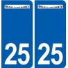 25 Damprichard logo autocollant plaque stickers