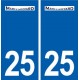 25 Damprichard logo autocollant plaque stickers