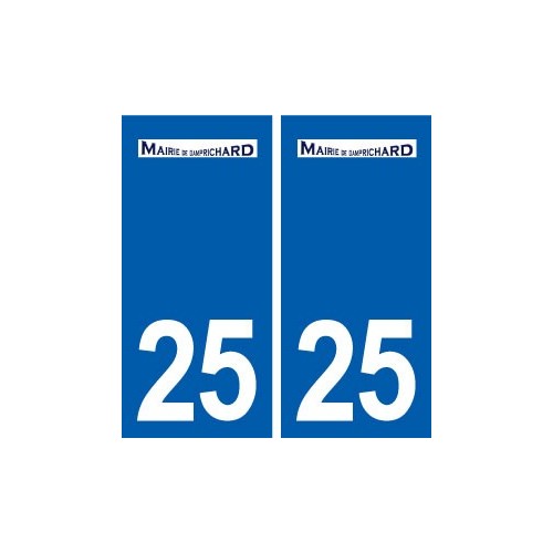 25 Damprichard logo autocollant plaque stickers