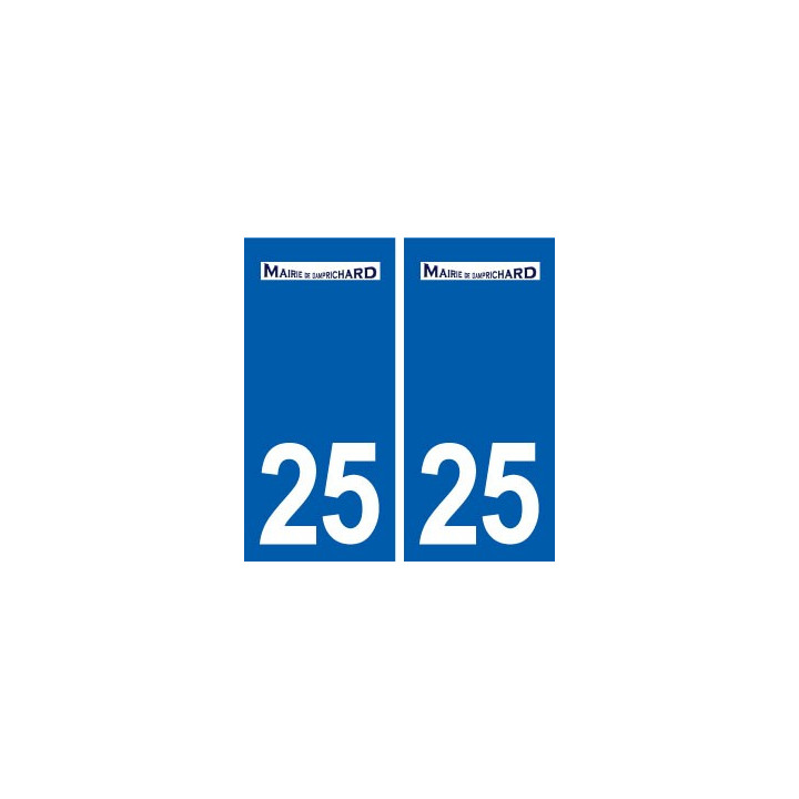 25 Damprichard logo autocollant plaque stickers