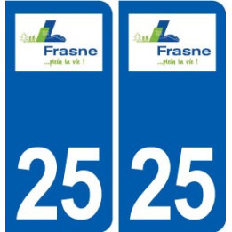 25 Frasne logo autocollant plaque stickers