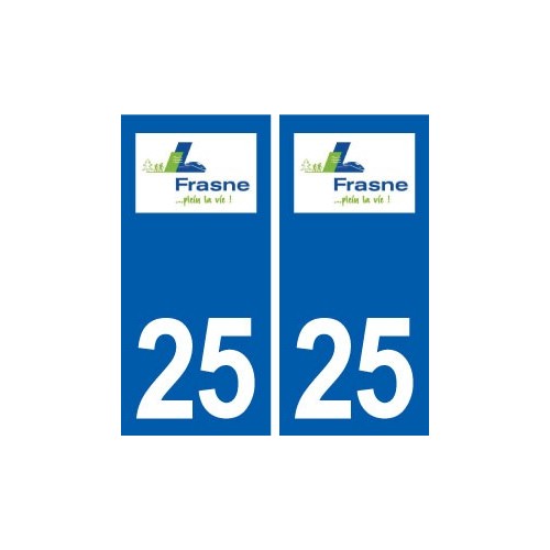 25 Frasne logo autocollant plaque stickers