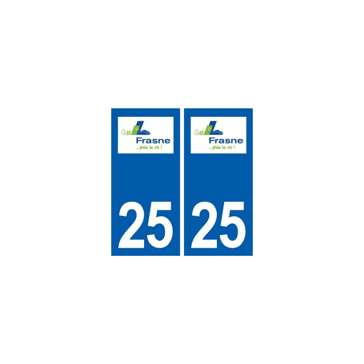 25 Frasne logo autocollant plaque stickers