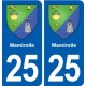 25 Mamirolle blason autocollant plaque stickers
