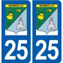 25 Mamirolle logo autocollant plaque stickers
