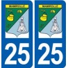 25 Mamirolle logo autocollant plaque stickers
