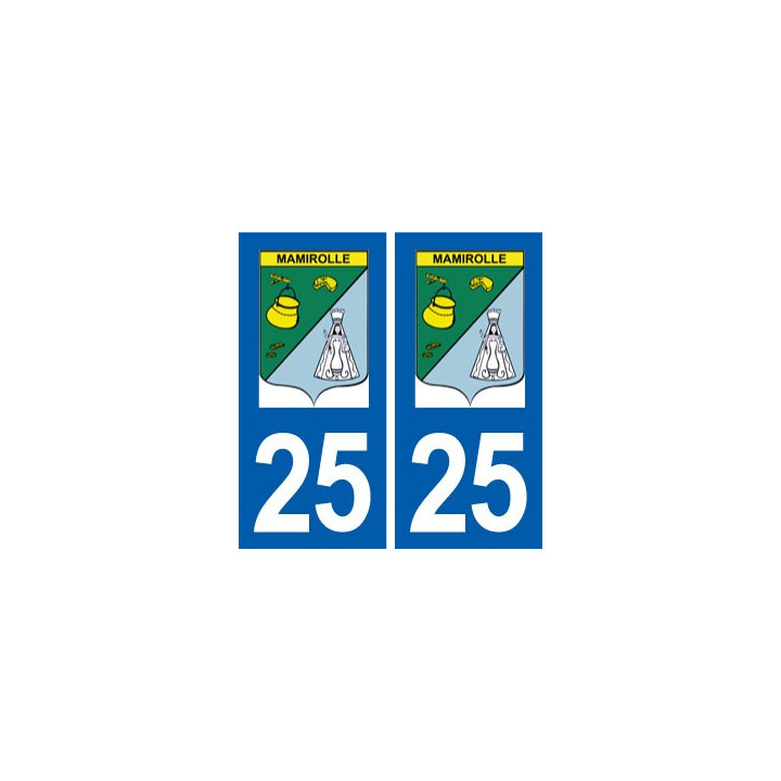 25 Mamirolle logo autocollant plaque stickers