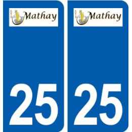 25 Mathay logo autocollant plaque stickers