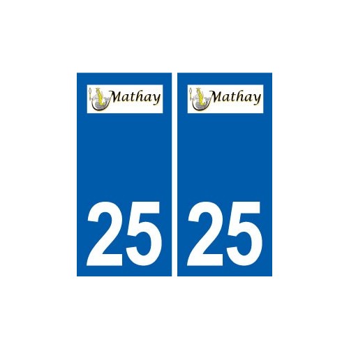 25 Mathay logo autocollant plaque stickers