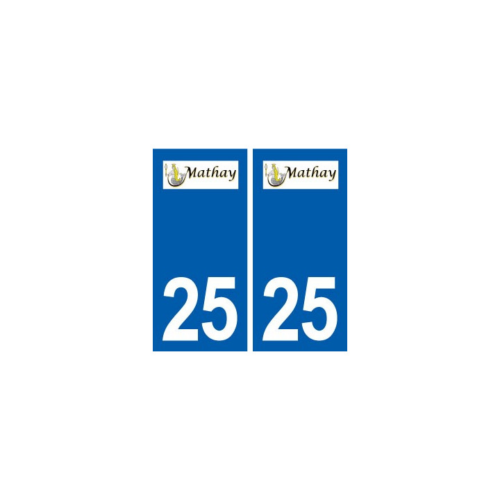25 Mathay logo autocollant plaque stickers