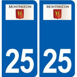 25 Montfaucon logo autocollant plaque stickers