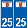 25 Montfaucon logo autocollant plaque stickers