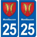 25 Montfaucon blason autocollant plaque stickers
