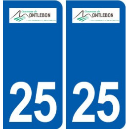 25 Montlebon logo autocollant plaque stickers