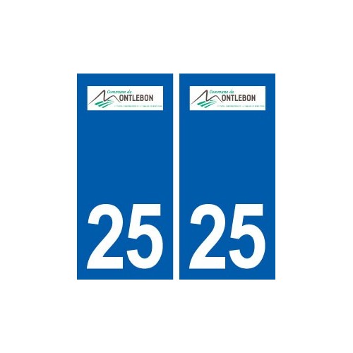 25 Montlebon logo autocollant plaque stickers