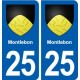 25 Montlebon blason autocollant plaque stickers