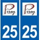 25 Pirey logo autocollant plaque stickers