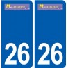 26 Malataverne logo autocollant plaque stickers ville
