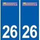 26 Malataverne logo autocollant plaque stickers ville