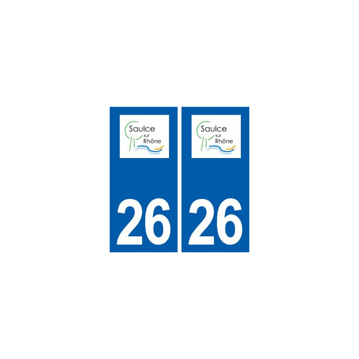 26 Saulce-sur-Rhône logo autocollant plaque stickers ville