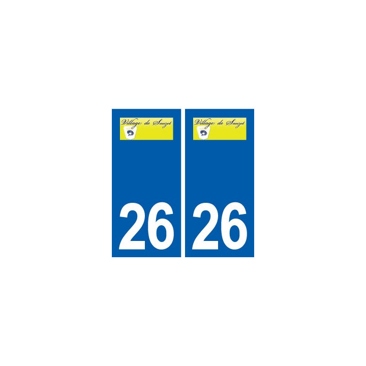 26 Sauzet logo autocollant plaque stickers ville