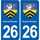 26 Suze-la-Rousse blason autocollant plaque stickers ville