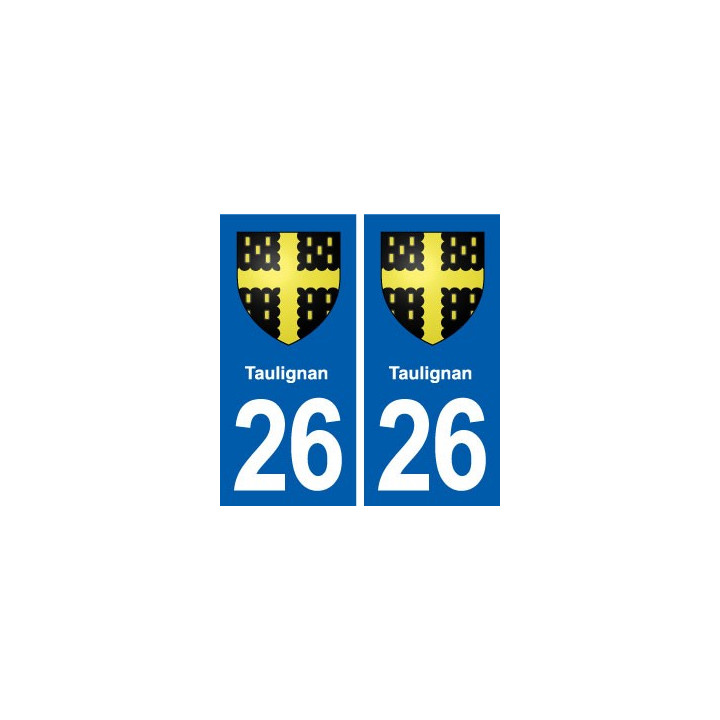 26 Taulignan blason autocollant plaque stickers ville