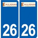 26 Taulignan logo autocollant plaque stickers ville