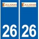 26 Taulignan logo autocollant plaque stickers ville