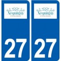 27 Acquigny logo autocollant plaque stickers ville