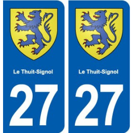 27 Le Thuit-Signol blason autocollant plaque stickers ville