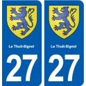 27 Le Thuit-Signol blason autocollant plaque stickers ville