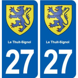 27 Le Thuit-Signol blason autocollant plaque stickers ville
