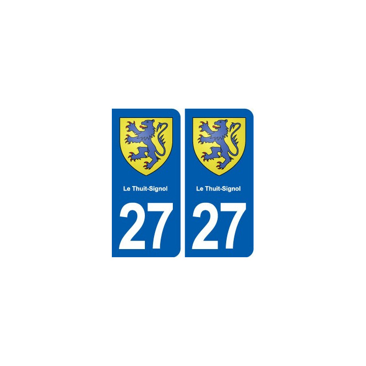 27 Le Thuit-Signol blason autocollant plaque stickers ville