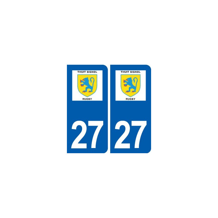27 Le Thuit-Signol blason autocollant plaque stickers ville