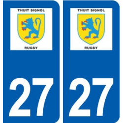 27 Le Thuit-Signol logo autocollant plaque stickers ville