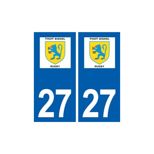 27 Le Thuit-Signol logo autocollant plaque stickers ville