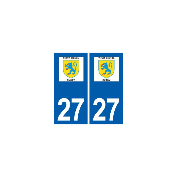 27 Le Thuit-Signol logo autocollant plaque stickers ville