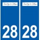 28 Tremblay-les-Villages logo autocollant plaque stickers ville