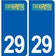 29 Coray logo autocollant plaque stickers ville
