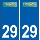 29 Coray logo autocollant plaque stickers ville