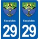 29 Esquibien blason autocollant plaque stickers ville