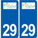 29 Esquibien logo autocollant plaque stickers ville