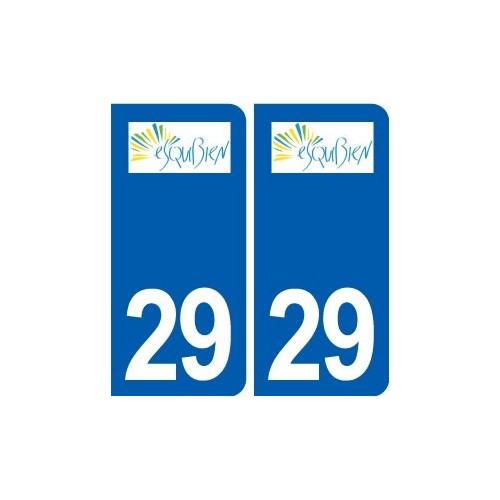 29 Esquibien logo autocollant plaque stickers ville