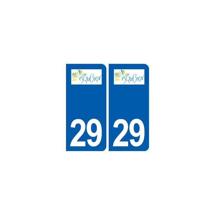 29 Esquibien logo autocollant plaque stickers ville