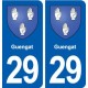 29 Guengat blason autocollant plaque stickers ville