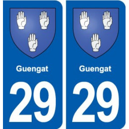 29 Guengat blason autocollant plaque stickers ville