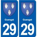 29 Guengat blason autocollant plaque stickers ville